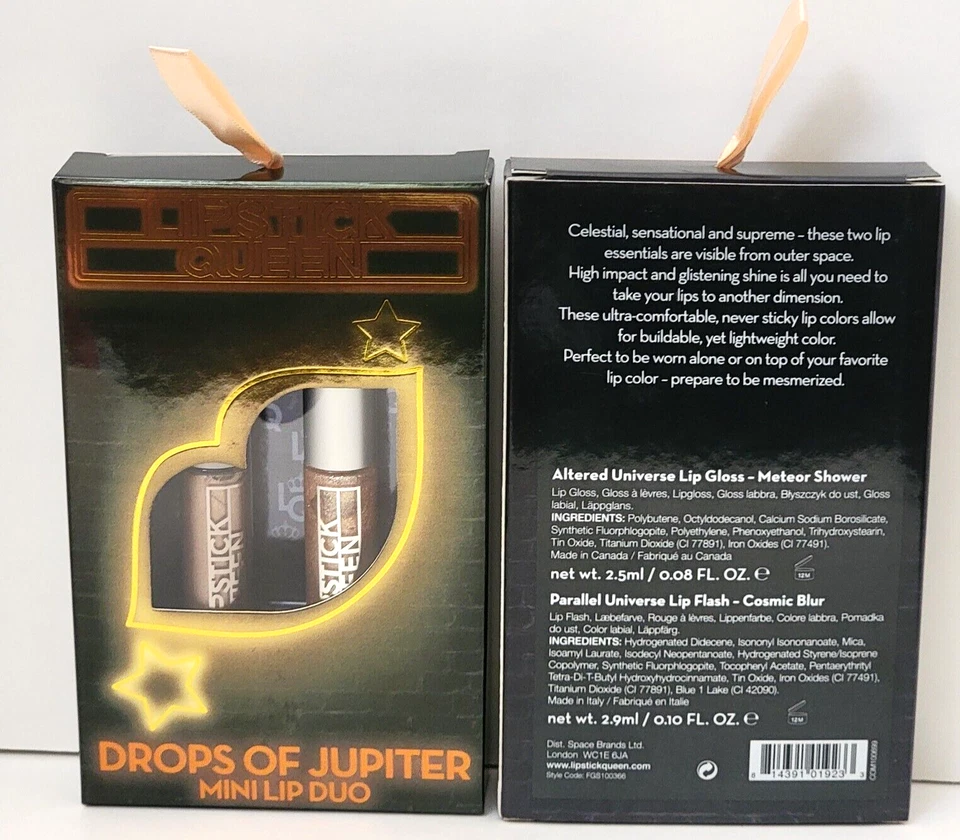 2 pk LIPSTICK QUEEN DROPS OF JUPITER MINI LIP DUO COSMIC BLUR + METEOR SHOWER - Image 4 of 4