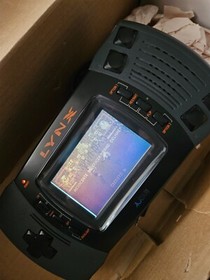 Atari Lynx PAG-0401 Handheld Console System Gray w box VG/NM W. Extras