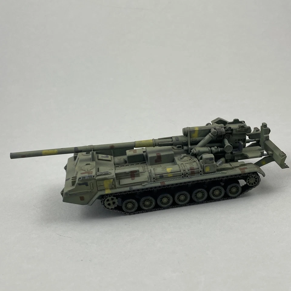 2S7 Pion Ukrainian Army Pro Painted Conversion Diecast Tank De Agostini 1/72 - Image 2 of 4