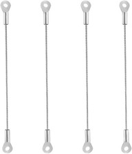 4Pack 8" Durable Stainless Steel Door Restrictor Cables Secure Cabinet Doors HOT