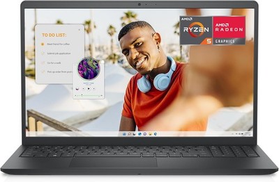 Dell Inspiron 15 3535 Carbon Black AMD Ryzen 5 7520U 8 GB RAM 512 SSD, New