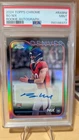2024 Topps Chrome - Rookie Autographs Bo Nix #RA-BNI (AU, RC) PSA 9