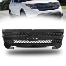 For Ford Explorer Sport 2011 2012-2015 Front Upper Grille Gloss Black Grill