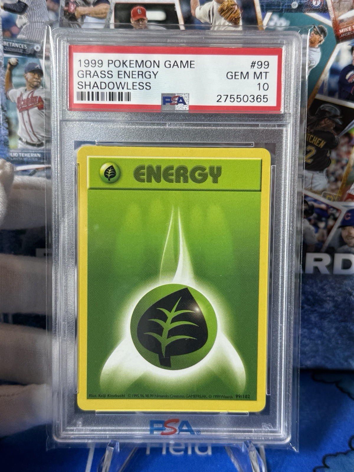 1999 Pokemon Base Set Unlimited #99 Grass Energy Gem Mt PSA 10