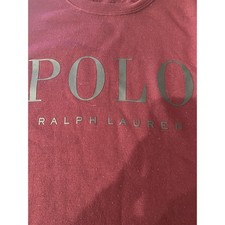 Polo Ralph Lauren Fleece Crewneck Sweatshirt Small Maroon Red