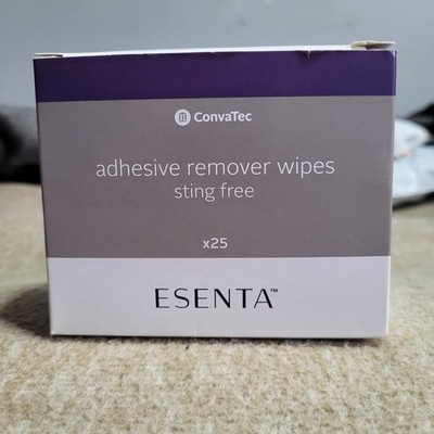 ConvaTec ESENTA Adhesive Remover Wipes Sting-Free Alcohol-Free 25ct 