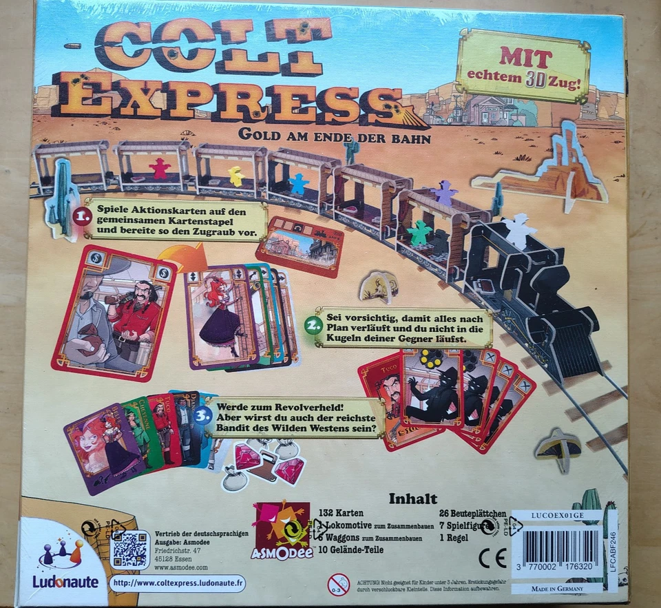 LUDONAUTE Colt Express - Gold am Ende der Bahn - Spiel des Jahres 2015 NEU OVP - Bild 2 von 2