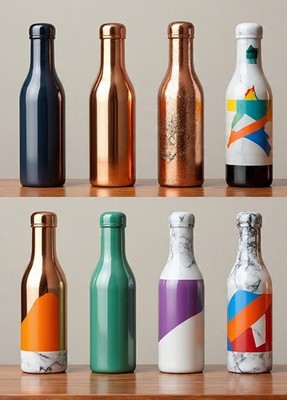 Copper Bottels Printed On Copper Brass Copper Brass Plated