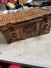 Alfred Button Hamper Co. Wicker Picnic Basket and Storage Box