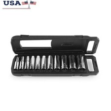 11Piece 3/8inch Deep Socket Set SAE Chrome Vanadium Heavy Duty Rust Resistant US
