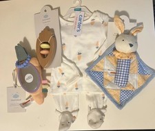 Newborn Baby Gift Set - Outfit, Rattle, Interactive Toy  Crinkle Paper