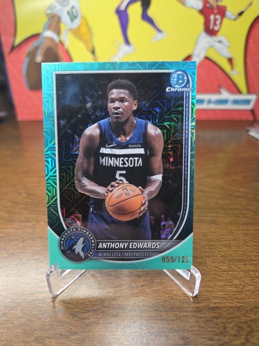 2025-26 Bowman Chrome Anthony Edwards Aqua Refractor /125. 🔥🔥🔥🔥