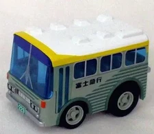 Miniature Car ChoroQ Fujikyu Retro Sightseeing Bus Green Japan Nostalgic Model