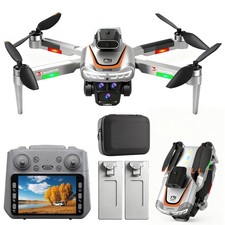 Drone with for Adults 4K, RC Drones with LCD Screen Controller, Lights, Brush...