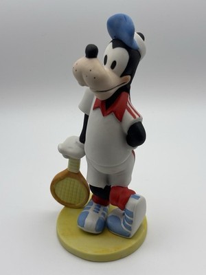 Vintage Disney Goofy As Tennis Player 6'' Ceramic Figurine Korea