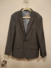 Appaman Fine Tailoring Boy's Gray Suit Coat Blazer Jacket Sz 10-Wedding Church