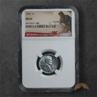 1943 Steel Lincoln Wheat Cent 1C - NGC MS65 - Philadelphia