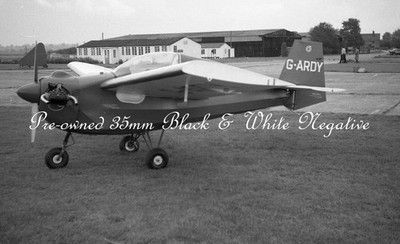 Tipsy T66 Nipper 2 G-ARDY, Kidlington, 16.10.60, s/w negativ, Fliegerflugzeug
