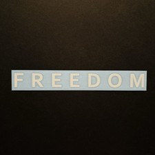FREEDOM Vinyl Decal Sticker - Die Cut - Charlie Kirk Patriotism USA