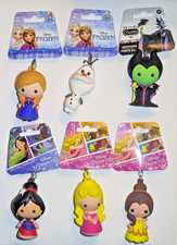 Walt Disney Characters Princess Figural 3D Keyring Keychain NEW w/ TAG You Pick
