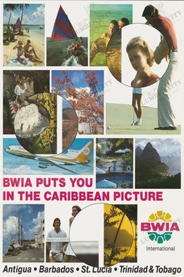 70年代 ビンテージ ルック JTB さくらカラー コニカ ハワイ ポスター BWIA Caribbean Vintage 1970 Travel Poster Wall Art Print 70s | eBay