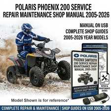 POLARIS PHOENIX 200 2011 2012 2013 2014 2015 2016 SERVICE REPAIR SHOP MANUAL USB