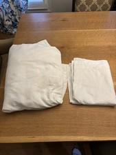 AmazonBasics White King Duvet Cover Set Polyester Snap Closure Bedding With Sham