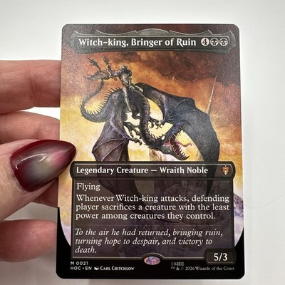 Witch-King # M 0021 Bringer of Ruin (Borderless) Regular NM