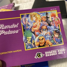 Nintendo NES Game Mendel Palace CIB Complete In Box Box Manual Poster  Near Mint