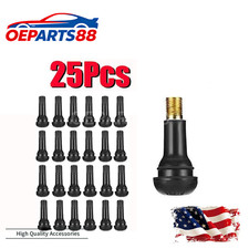 25pcs Tire Valve Stem - Rubber Snap-in Valves Tubeless Valve Stems Tr413