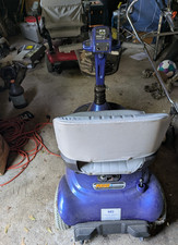 Pride 3-Wheel 3-Wheeled Mobility Scooter w/ Basket, Blue/Gray Seat
