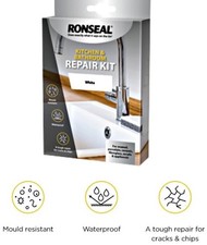 Ronseal Kitchen and Bathroom Repair Kit - Porcelain, Enamel, Acrylic, Fibreglass