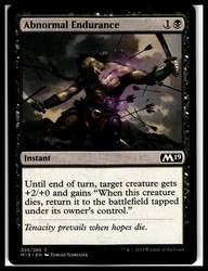 Abnormal Endurance - Core Set 2019 (M19) #85 Common Instant MTG
