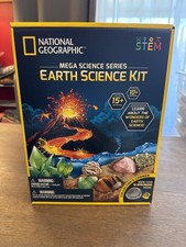 National Geographic Earth Science Kit Mega Science Series STEM Open Box Unused