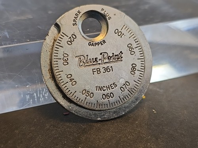 #ad Blue Point FB 361 Spark Plug Gap Gauge Pat. Pend. $10.99