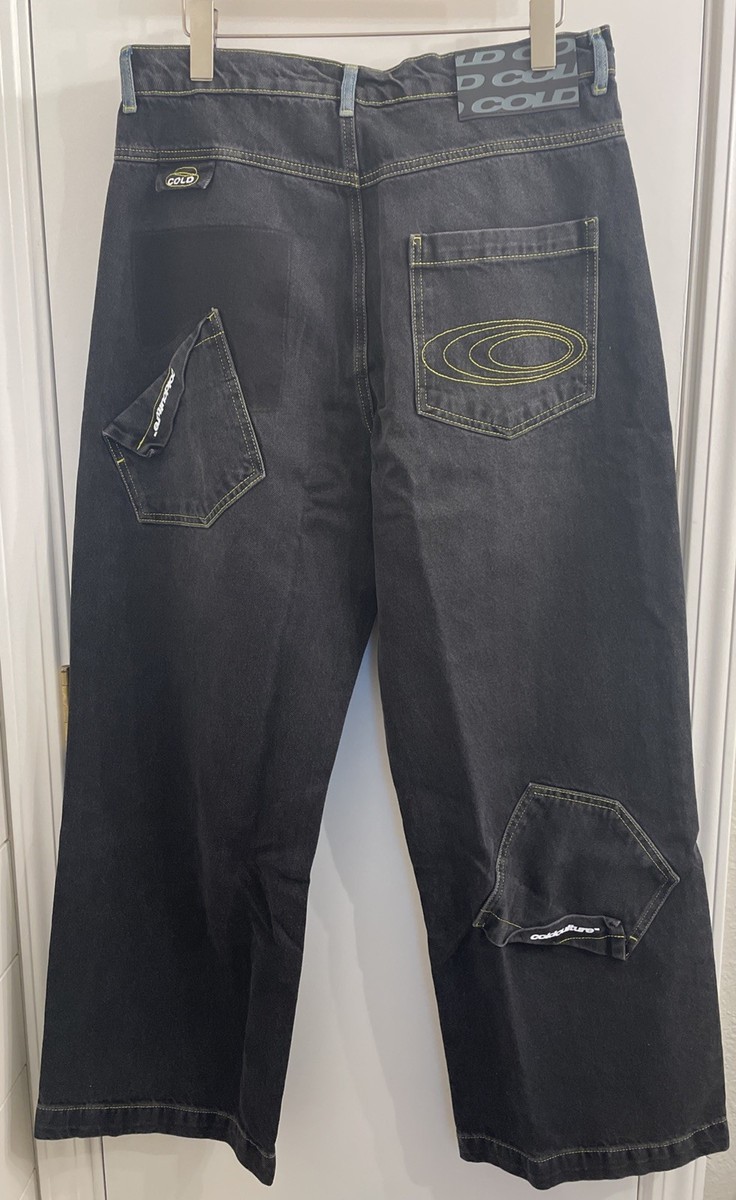 NWT~Cold Culture V1 Pocket KO Black Denim Jeans/Pants Large Made
