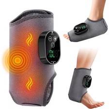 Electric Foot Ankle Massager Pain Relief 3 Modes Vibration Infrared Hot Compress