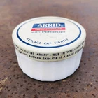 Vintage 1960's ARRID Cream Deodorant Milk glass JAR & Metal LID