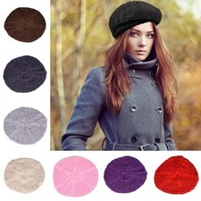 Women Beanie Hat Cap Knitted Crochet Warm Girl Slouch Winter Lady Baggy Beret