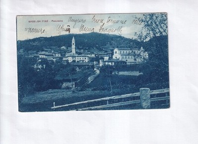 G4117 Old postcard BASELGA 1932 Stempel TRENTO GAISSAU Austria Imperiale 75C.