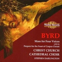 Cccc/Darlington - Byrd Mass For Four Voices - Cd - G3Z