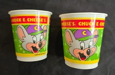 2 Chuck E Cheese Token Coin Cups from 2006
