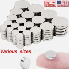 Super Strong N52 Rare Earth Round Neodymium Magnet Disc Thin Tiny Small Large US