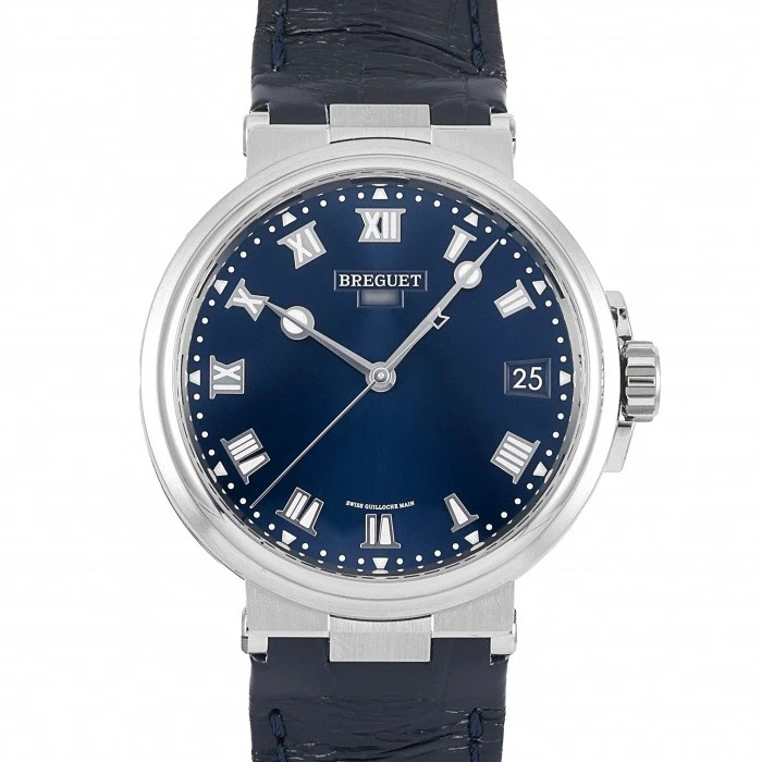 Breguet — Breguet Marine 5517TI / Y1 / 9ZU Titanium 40.0mm Blue Dial Automatic #YKW1102
