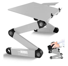 Uncaged Ergonomics Adjustable Keyboard Tray Silver Keyboard Tray