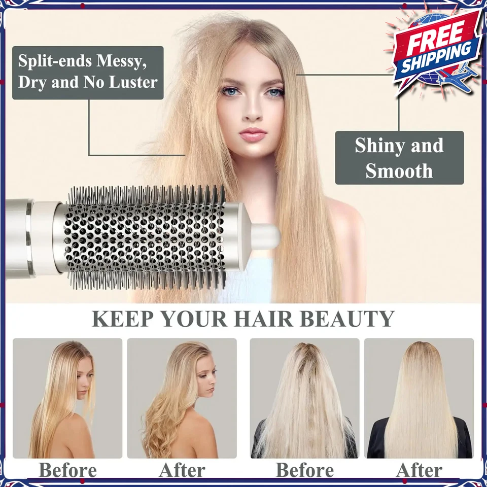 Accesorio de cepillo redondo Shark FlexStyle accesorios cabello liso rizado encrespado Foto 2 de 4