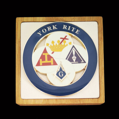 Masonic Car Emblem Metal Badge YORK RITE Freemason Car Sticker