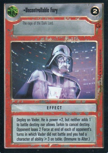 Star Wars CCG - Uncontrollable Fury Foil - 第 1/1 張圖片