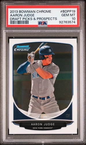 2013 BOWMAN CHROME DRAFT PICKS & PROSPECTS AARON JUDGE ROOKIE #BDPP19 PSA 10