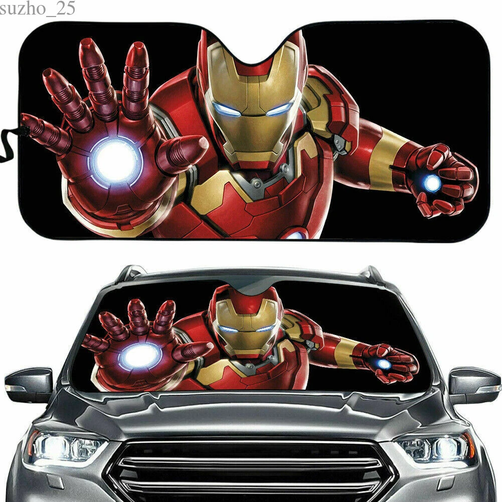 Iron man sale windshield sun shade